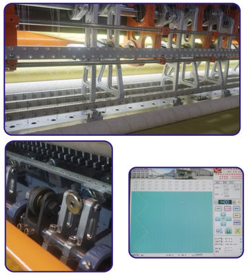 Una trapuntatrice industriale a 94 pollici di cucito automatica di 2 file