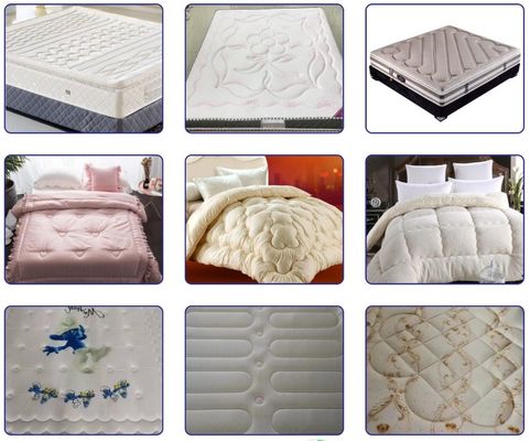 Macchina per coperte a testa singola di tipo industriale continuo per grandi disegni