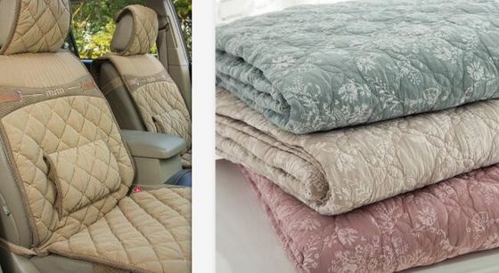 Attrezzatura per coperte a più aghi da 128 pollici per prodotti di biancheria da letto con velocità di 1400 giri al minuto