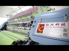 Computerized multineedle shuttle quilting machine for garments